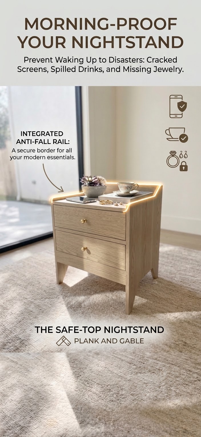 Kerrisdale solid oak nightstand