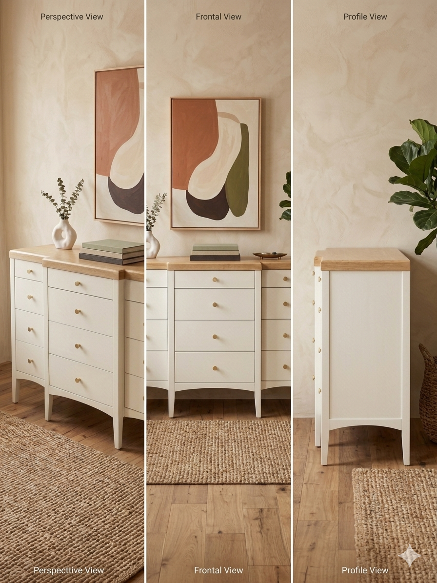 Elara Two-Tone 12-Drawer Dresser