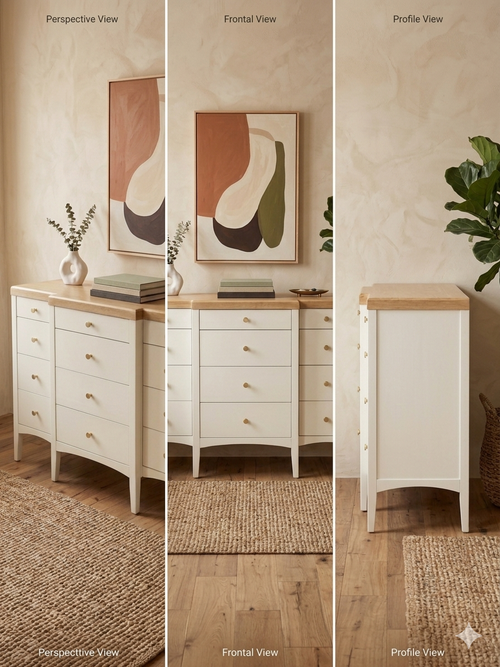 Elara Two-Tone 12-Drawer Dresser